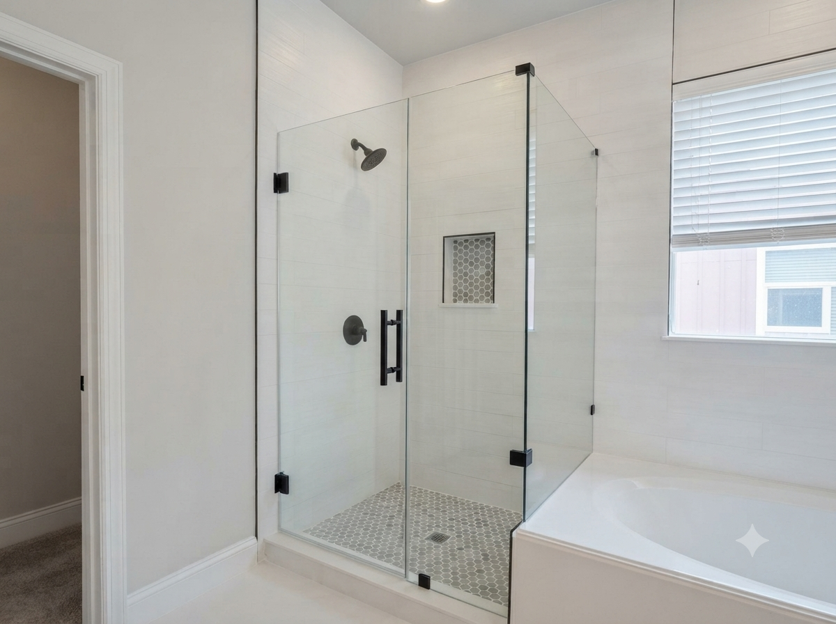 Custom Frameless Glass Shower Doors in Hollywood, Florida